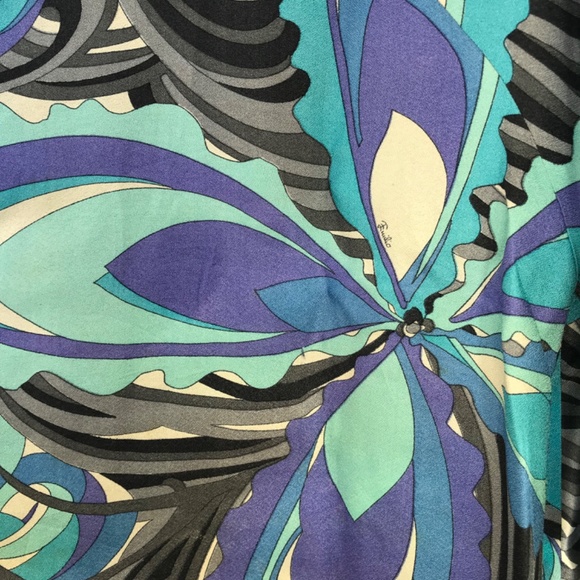 Vintage 60's PUCCI Silk Lounge Pants and Top Small EUC - Picture 3 of 10